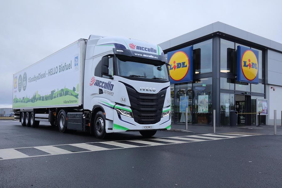 McCulla powers 10 new IVECO S-WAY NP CNG trucks on bio-methane gas generated from Lidl food waste
